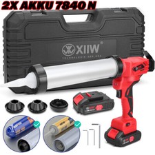 2 Akku Kartuschenpistole 7840N F&uuml;r Kartuschenpresse Silikonpistole Montagekleber