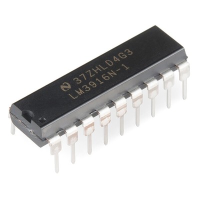 LM3916 LED Display Driver IC — DIP-18, DOT/BAR Graph Driver, NSC Original