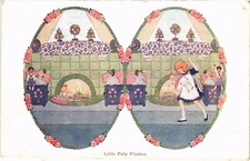 PC WILLEBEEK LE MAIR ARTIST SIGNED LITTLE POLLY FLINDERS, Vintage Pc. (b52508)