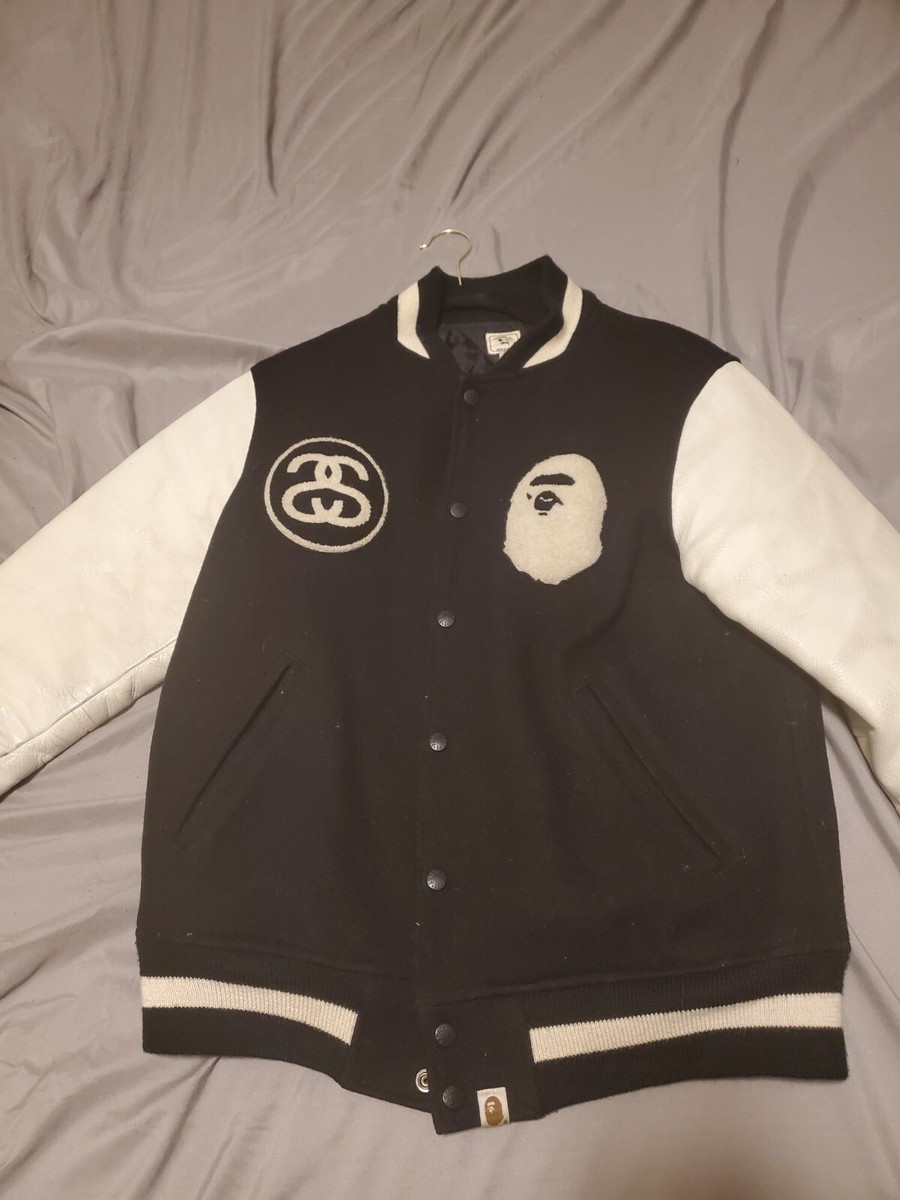 A BATHING APE × STUSSY board Jacket Bape × Stussy Survival Of The Fittest Jacket | eBay