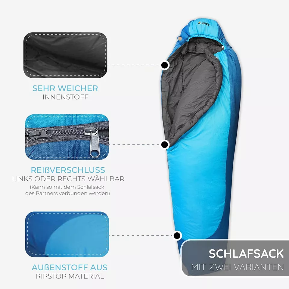 Aven PEAK XXL Extrem Schlafsack Winterschlafsack Mumienschlafsack max. -32°C - Bild 3 von 4