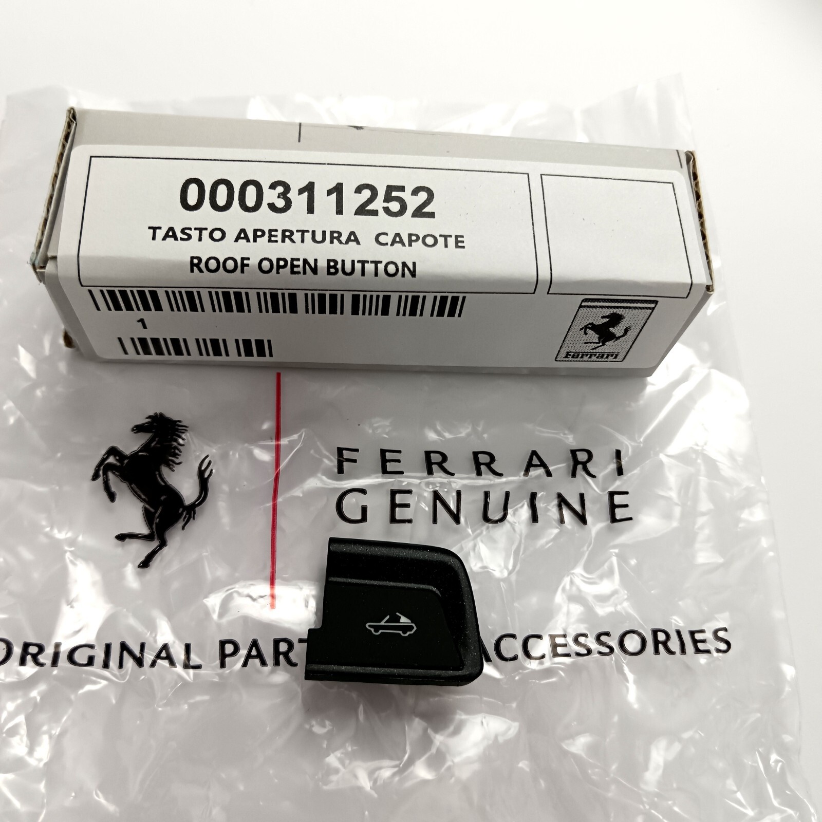 ⭐ OE 311252 Roof Open Button | Boxed Proof | Ferrari