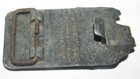 1.25" x 2.5" Cast Metal LEE CO. BELT BUCKLE RECTANGULAR TONKA TEAM 1987 — photo 2