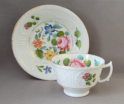 NEU HALL KORB WEBMUSTER U743 TASSE & UNTERTASSE UM 1815-25 PAT PRELLER KOLLEKTION