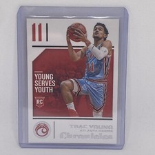 2018-19 Panini Chronicles Trae Young Rookie Card Atlanta Hawks RC #94. rookie card picture