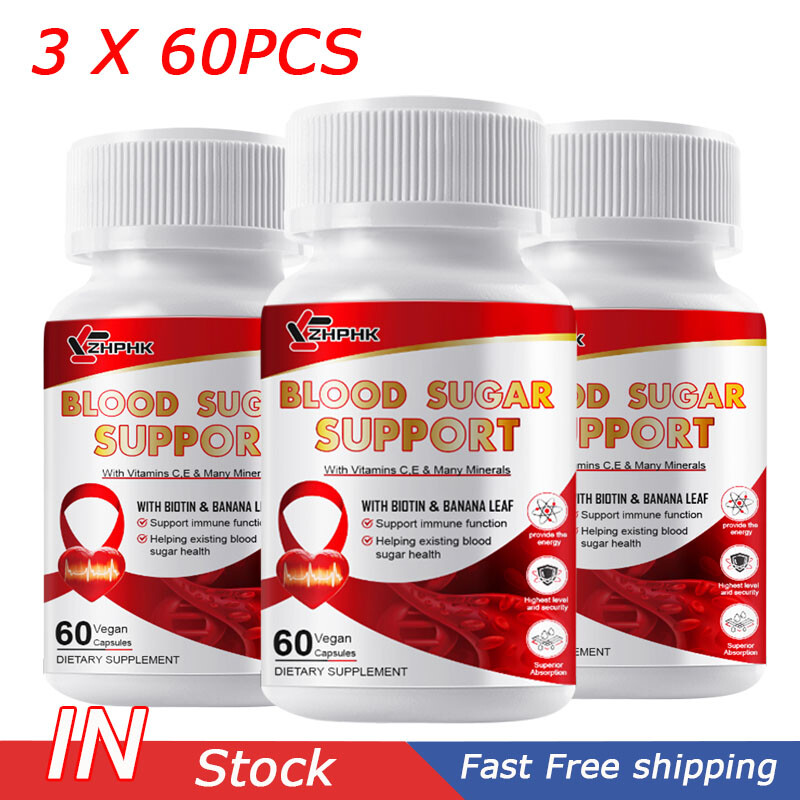 180 Capsules Glucose Management Glycogen Control Blood Sugar Dietary Supplement