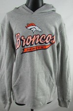 Denver Broncos NFL Outer Stuff Youth Gray Long Sleeve Hoodie