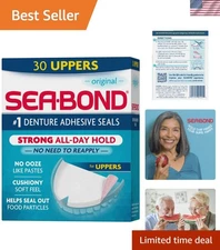 Cushiony Denture Adhesive Seal Strips - 30 Count for Secure Fit & Confidence