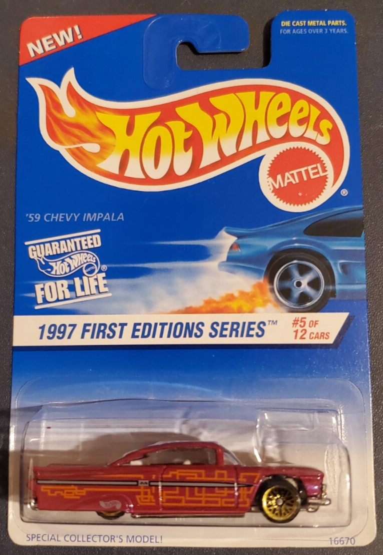 Vintage Hot Wheels '59 Chevy Impala 1997 First Editions 5/12 | eBay