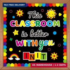 Motivational Bulletin Board Decoration Set Back to School Inspirational Classroo