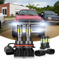 Pair For 1999 2000 2001 Dodge Ram 1500 2500 3500 Led Faroluces Antiniebla 6000k