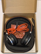 Jabra Evolve 65 UC Stereo Bluetooth On the Ear Headset - Black HSC018W EUC