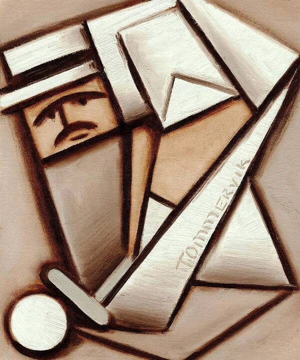 Arte de pared de golf Golf Putting | Impresión en lienzo de 11,5" x 14" de Tommervik | Idea de regalo Foto 2 de 3