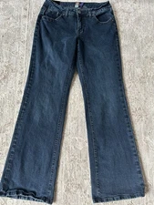 Jag Jeans Womens Sz 10 Blue Stretch Flaired Leg Denim Classic Pockets Boho Chic