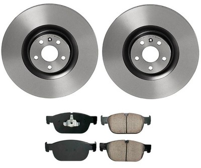 Akebono Front Brake Kit - Euro Ceramic Pad Rotors For Volvo XC90 with 366mm Disc