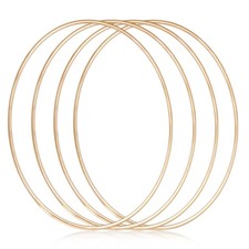 Abeillo 4PCS 12 Inch Floral Rings, Metal Hoops for Crafts, Circles Hoop Weddi...