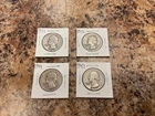 Washington Quarters 90% Silver Lot of 4 $1 Face Junk Silver 1941 1943 1944 1947!