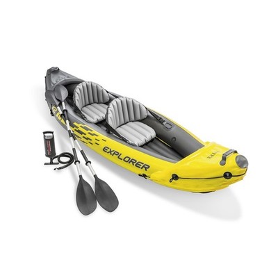 68307EP K2 Kayak w/ Alum Oars & Pump, 400lb Capacity, Adjustable Backrest Seats