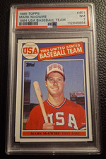 1985  Topps Mark McGwire '84 USA Baseball Team (R) #401 PSA7