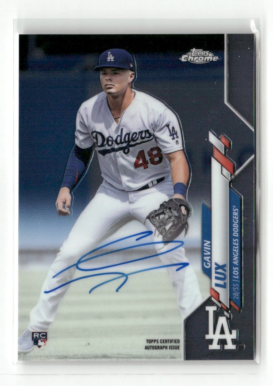 2020 Topps Chrome #RA-GL Gavin Lux Rookie Autograph Base RC Auto
