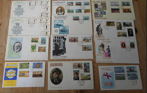 UK stamps Guernsey 1 12 first day covers
