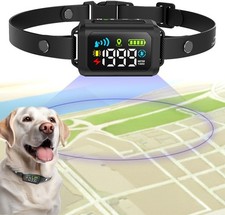 GPS Dog Fence Collar Wireless No Wires Outdoor Radius