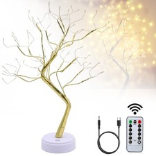 Bonsai Baum Licht 108 LED Baum Lampe LED Deko Bäumchen Lampe Leuchtzweige 8 Modi