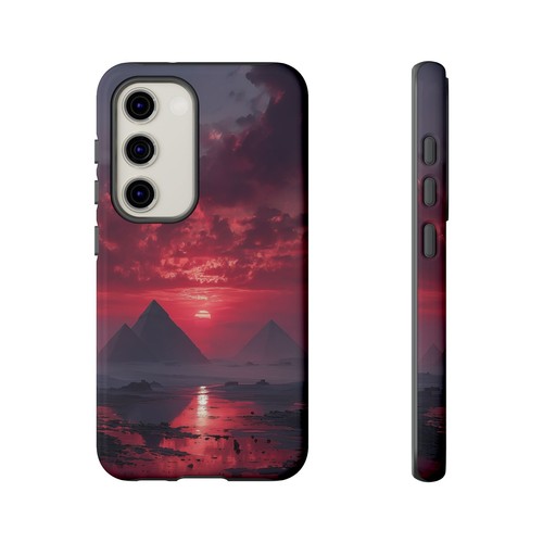 Egypt Pyramids Blood Red Sky Phone Case for iPhone, Samsung Galaxy, Pixel - 第 190/239 張圖片