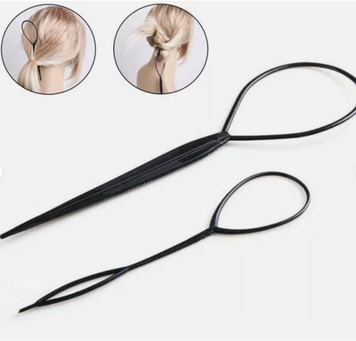HAIR TOPSY TAIL Styling Clip Hair Ponytail Maker Clip Tool Accessories- 2pcs Set - Image 1 of 4