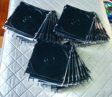CD / DVD / BLU-RAY Single Slim Jewel Cases Black LOTS OF 10