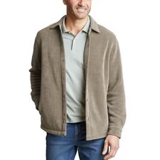 Copper Oak Mens Tan Corduroy Sherpa Lined Shirt Jacket Shacket Size S NWT