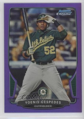 2013 Bowman Chrome Purple Refractor 114/199 Yoenis Cespedes #34 0c6