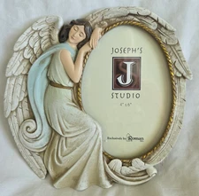 Roman Inc Joseph Studio Memorial Angel Wings Photo Frame Holds 4" x 6" Photo