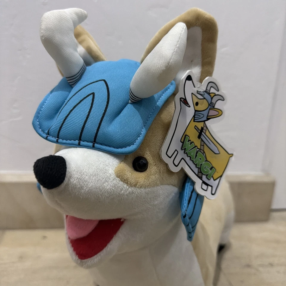 NWT Golden Bell Studios Peasant Buffet Wargi Corgi PlushToy Dog 16" No Sword - Image 2 of 4