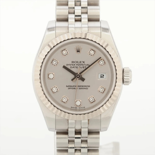 Rolex Lady Datejust 179174G SS×WG SS AT Silver-Face 1 Extra Link