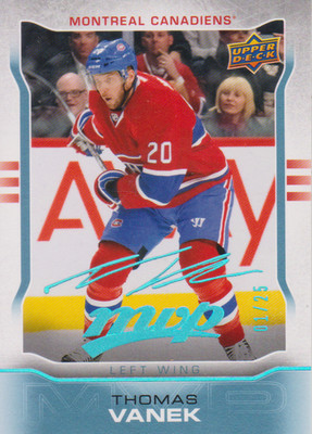 2014-15 Upper Deck MVP Super Script Thomas Vanek #01/25 - Montreal Canadiens