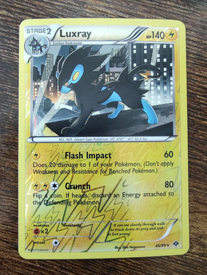 Luxray 46/99 Next Destinies Reverse Holo Pokemon Card NM