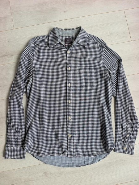 Men Gant Shirt White Cotton S #NR3I