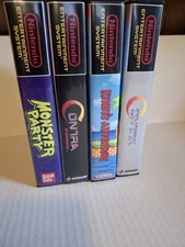 NES Custom Game Cases 4 Pack. Contra, Contra Force, Monster Party, Kirby