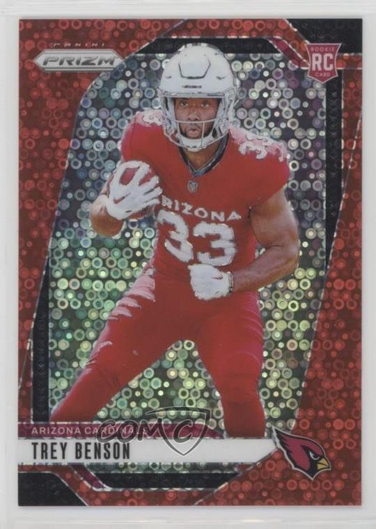 2024 Panini Prizm Rookies No Huddle Red 1/75 Trey Benson #392 Rookie RC 09if