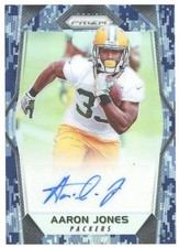 2017 Panini Prizm - Rookie Autographs Aaron Jones #RA-AJN Camo Prizm /25 RC