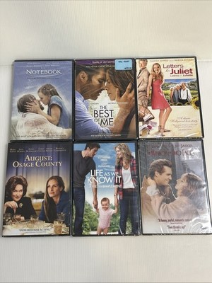 Romance Drama DVD Bundle 6 Notebook/Best of Me/Letters to Juliet/Life As We know