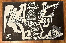 Painting by Aethelred Eldridge, avant garde artist from Ohio University Athens