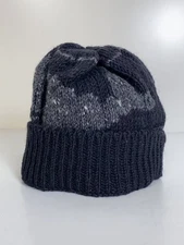 【US Duty Included】THOM BROWNE. NEW YORK Knit Cap Wool Black Men's MKH005B0027