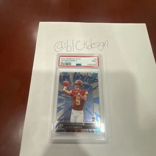 Jayden Daniels Rookie My House PSA 9