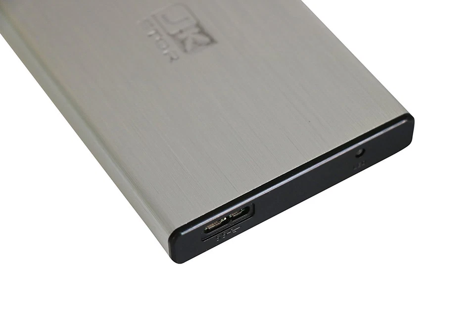 External USB 3.0 Portable 2.5" SATA Aluminium Hard Drive Silver (80GB) By JKStor - Image 3 of 4