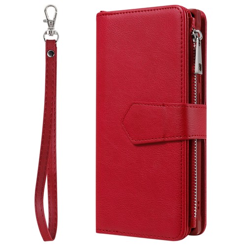 Removable Zipper Leather Wallet Case For Samsung S24 S23 S22 Ultra S21S20 Note20 - Picture 36 of 76
