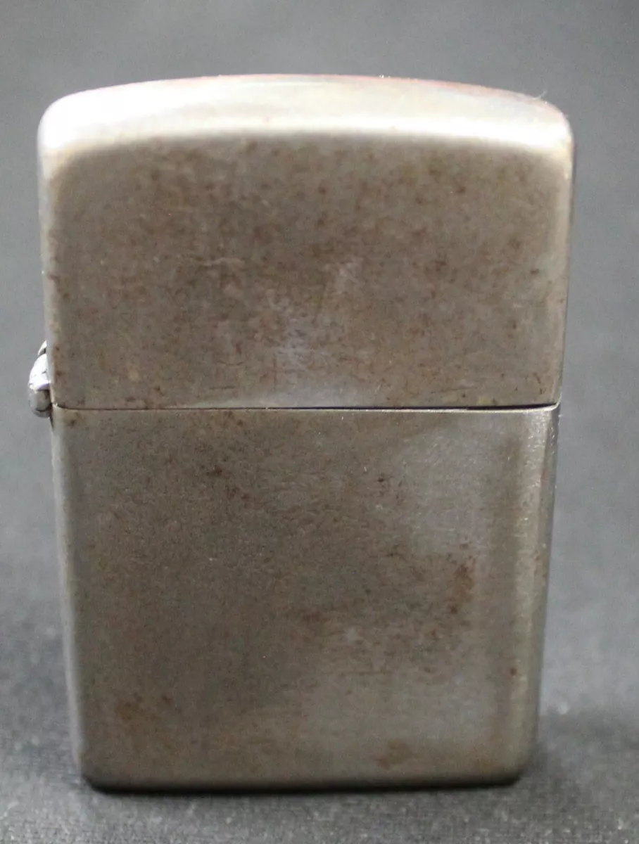 Vintage Zippo Plain Brush Finish Cigarette Lighter Pat # 2032695 1937-1950 Case