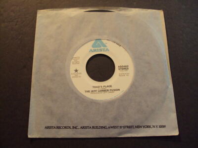 Jeff Lorber Fusion Toad's Place Arista ASO462   Promo  1979 Press 45 RP ID:63457