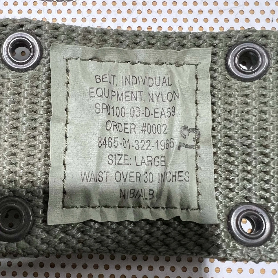 Cinturón de pistola vintage estilo militar US GI con hebilla de liberación rápida talla grande Foto 2 de 4